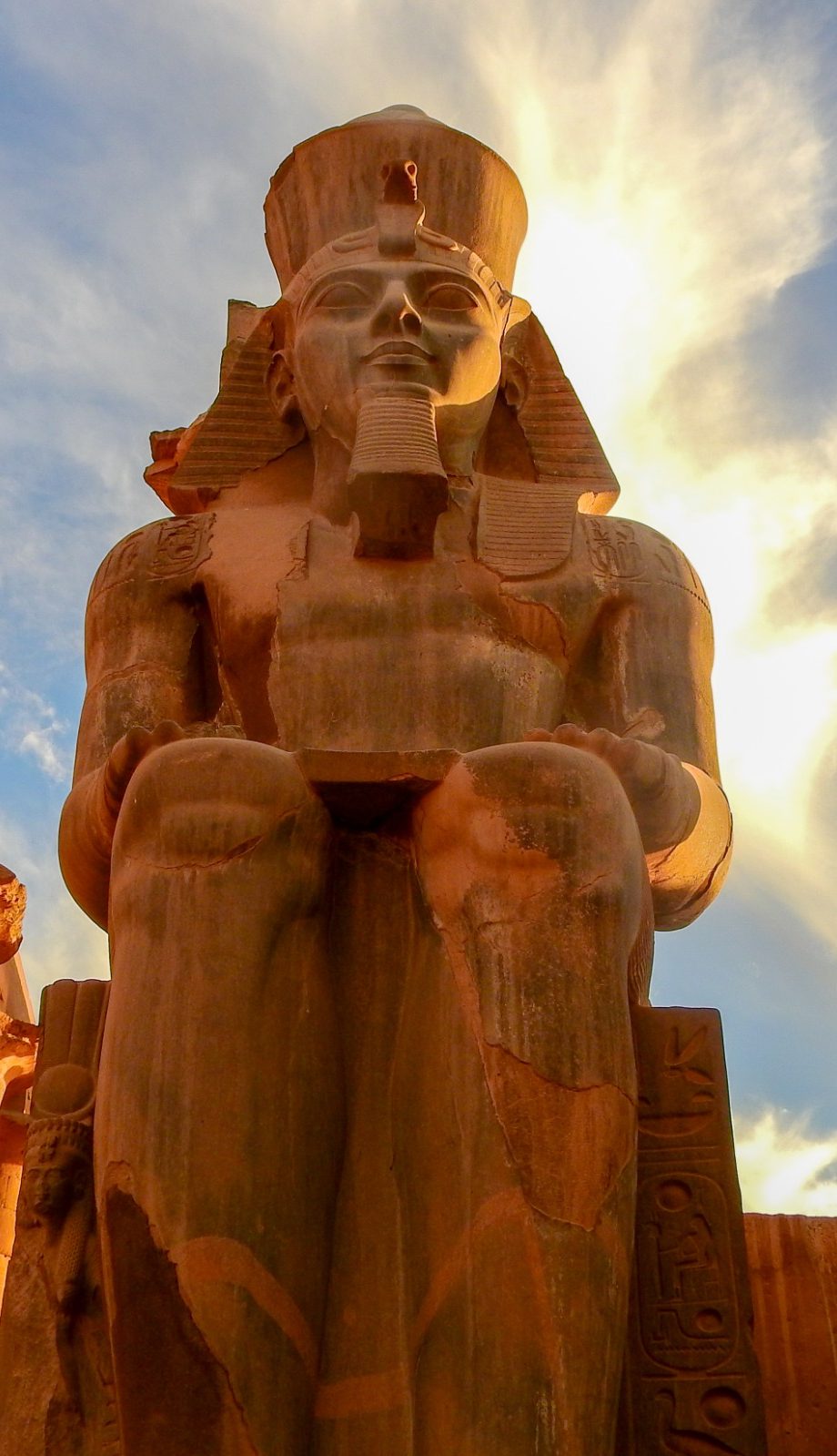 Colossi at Luxor Temple